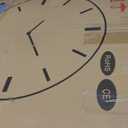 24 Inch Silent Coastal Wall Clock Battery Operated for Living Room Kitchen,Non-Ticking Large Blue Clock for Bedroom,Nautical Beach Wall Clock for Dining Room Bathroom Home School Office Kids Room (Vintage Ocean Blue)