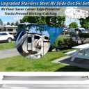 Upgraded Stainless Steel RV Slide Out Ski Set, RV Floor Saver Corner Edge Protector Tracks Prevent Sticking/Catching