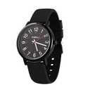 OXFANITE Nurse Watch for Medical Professionals Students Doctors Women Men - Waterproof Military Time Luminous Easy Read Dial, 24 Hour with Second Hand, Silicone Band Watches （All Black）