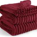 Bedsure GentleSoft Red California King Size Blanket for Bed - Cozy Soft Blankets for Women, Cute Small Fleece Throws for Girls, Birthday Gifts for Women, 102x96 Inches