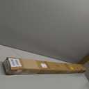 Tension Curtain Rod 51-86 Inch, Curtain Rod No Drilling for Window or Bathroom Closet, Outdoor Curtain Rods for Patio Tension Rod, Easy to Install, Never Rust, Rod Diameter 1.26 Inches - Black