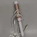 Conair Double Ceramic 1 -Inch Curling Iron, 1 -Inch Barrel Creates Soft Waves & Curls, Hair Curler for Use on Medium & Long Hair, White/Rose Gold