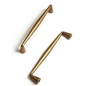 BEILEIOU Antique Brass Zinc Alloy Cabinet Pulls - 5"(128mm) Hole Center Classic Vintage Drawer Handles,Kitchen Cupboard Bathroom Dresser Cabinet Hardware (5, Antique Brass, 5"(128mm) Hole Centers) set of 6 pcs