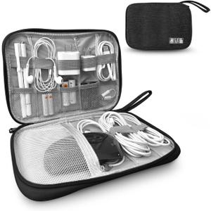Electronics Charger Organizer - Travel Cable Case for Cords, Chargers, and Tech Accessories (Black) Electronics Charger Organizer - Travel Cable Case for Cords, Chargers, and Tech Accessories (Black)