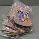 10 x Hiroyuki Iridescent Makeup Bag, 14 inches Cosmetic Bag, Large Capacity Travel Pouch (Skin, pink)