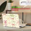 iLeadon Compatible with MacBook Air 13.6 inch M4 Case, 2025 2024-2022 Release A3240 A3113 A2681, M3 M2 Protective Hard Shell Cute MacBook Air Case with Keyboard Cover &Screen Flip (Sweet Bow)