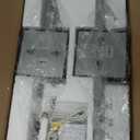 RGB Lighting Battery Operated Wall Sconces Set of 2, Dimmable Rechargeable Wall Sconce with Remote Control, 24 Inch Black LED Modern Wireless Wall Lights for Bedroom, Living Room