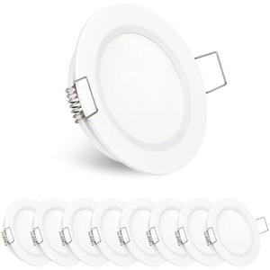 Obeaming 8 Pack 12 Volt LED Puck Light 2.75” RV Recessed Mount Ceiling Light for Camper Van Truck Boat Interior Ceiling Kitchen Cabinet Lighting CRI 93 (Pearly White/Warm White)