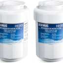 Water Filter Replacement Compatible with GE MWF, SmartWater MWFP, MWFA, GWF, HDX FMG-1, WFC1201, RWF1060, 197D6321P006, Kenmore 9991, Pack of 2, By DESENRUIS