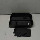 Center Console Organizer fit for VW Atlas and Cross Sport 2018 2019 2020 2021 2022 2023 Interior Storage Box Accessories (Not fit for 2024) (Console Organizer) (Black)