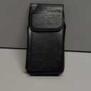 INGIDO Holster for iPhone 17, 17 Pro, 16, 16 Pro, 15, 15 Pro, 14, 14 Pro, 13, 13 Pro, 12, Galaxy S25, S24, S23, Premium Leather Pouch with Belt Clip Phone Holster Belt Case, Black -M