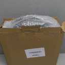 JENLYSTIME 12 Inch Indoor/Outdoor Retro Waterproof Wall Clock with Thermometer Silent Round Quartz Battery Operated Easy to Read Decorative for Kitchen Patio,Bathroom,Deck,Porch,Pool(Silver)