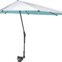 G4Free UPF 50+ Adjustable Chair Umbrella XL with Universal Clamp UV Protection Sun Shade Umbrella for Beach Chair, Stroller, Wheelchair, Golf Cart, Bleacher, Patio