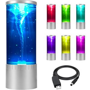 Tornado Lamp & Night Light - Mesmerizing Motion & Soft Glow for Relaxation and Ambiance