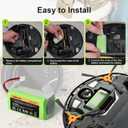 Replacement RVBAT850 Battery (3200mAh, 2-Prong Connector) Compatible with Shark Ion R75, R85, RV761, RV850C, RV1000S, RV700_N, RV720_N, UR1000SR (1 Pack)