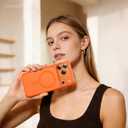 ORNARTO Magnetic for iPhone 17 Pro Max Case, 7X Military-Grade Drop Protection, Compatible with MagSafe, Slim Shockproof Translucent Matte Phone Case for iPhone 17 Pro Max 6.9", Orange