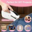 Handheld Sewing Machine, Portable Mini Sewing Machine with Dual Speed & USB/Battery Power, Electric Small Sewing Machine for Beginners & Adults, Emergency Repairs, DIY on Clothes, Jeans, Bags, Crafts