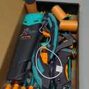 JOYIN Kids Bow and Arrow Set, LED Light Up Archery Toy Set with 9 Suction Cup Arrows, Target & Arrow Case, Indoor and Outdoor Hunting Play Gift Toys for Kids, Boys & Girls Ages 6-12 (Aqua Blue)