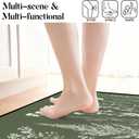 BSFHH Set of 2 Kitchen Rugs - 17"x47"+17"x30" Kitchen Mats for Floor Washable Non Slip Front Door Mat Floor Rug for Home Kitchen Decorations, Sink, Office, Laundry (Grass)