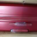 Hardshell Luggage Sets, Lightweight Stripes Suitcases with Spinner Wheels, Red-220