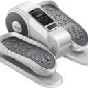 Under Desk Elliptical Machine, Electric Seated Pedal Exerciser, Mini Ellipse Leg Exerciser with Remoter, 12 Level Speeds, Forward & Reverse Direction, Manual & Auto Mode for Home Office (White)