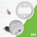 First Alert Combination Smoke & Carbon Monoxide Alarm, Battery Operated Detector with Test & Silence Button, SMICO100, 3-Pack