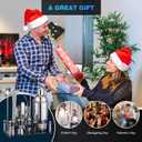 Cocktail Shaker Set Bartender Kit : 15-Piece Stainless Steel Bartender Kit with Acrylic Stand Bars Set with All Practical Bars Accessories, Bar Tools for Drink Mixing, Bar, Home, Lounge & Party