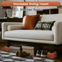 Heavy Duty Sofa Risers 2.8 Inch, Industrial-Grade Desk Raise Blocks for Couch, Table, Bed, Refrigerator, Washing Machine  Anti-Slip, Shock Absorbing, Quiet, Supports up to 4000 lbs(Brown)