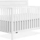 Dream On Me Avery 5-in-1 Convertible Full-Size Baby Crib in White, Converts to Toddler Bed, Daybed & Full-Size Bed, 3 Adjustable Mattress Heights, Greenguard Gold & BSA Certified, 54.8"L x 29.3"W x 42.8"H