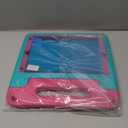LTROP Kids Case for iPad 9th/ 8th/ 7th Generation (2021/2020/ 2019), iPad 10.2 Handle Stand Case - Turquoise and Rose