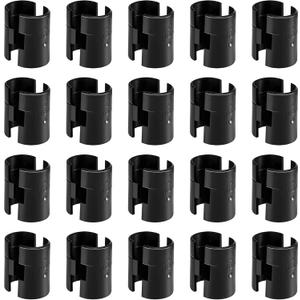 Sevici Wire Shelf Clips, 40 Pack Wire Shelving Shelf Lock Clips for 1" Post Shelvings, 20 Pairs of Wire Rack Lock Clip Replacements for Metal Shelving Sleeves System