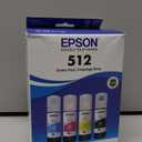 512 Ink Refill Bottles ET-7700 ET-7750 Replacement for 512 Ink Refill Bottles Black Works for ET 7700 ET 7750 Eco Tank ET7700 ET7750 Printer, 5 Pack 512 Ink Refill Bottles (2BK C M Y)