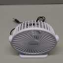 TriPole Small Desk Fan USB Powered Personal Fan 3 Speeds Strong Airflow Mini Fans 360Rotation Portable 5.1 Inch Table Fans for Home Office Bedroom Desktop, White, 4.9ft Cable