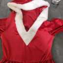 Women's Santa Claus Costume Mrs Christmas Fancy Dress with Belt Xmas Outfit