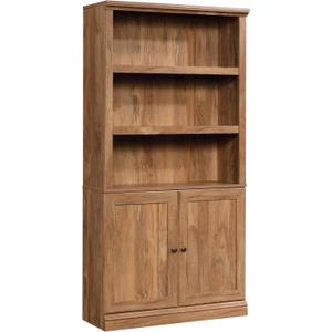 Sauder Miscellaneous Storage 5-Shelf/ Book Shelf 2-Door Bookcase, Sindoori Mango finish