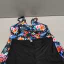 Plus Size Tankini with Shorts - Women Two Piece Bathing Suit Top Tummy Control Swimwear Bottom, XL