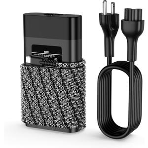 Slim 65W USB C Charger Compatible with HP Laptop Spectre X360,Spectre,Envy X360, Envy,Elitebook x360,Elitebook,Chromebook,Elite x2,ProBook Type C Fast Charging Power Cord Ac Adapter