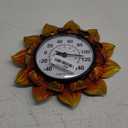 Sunflower Wall-Mounted Outdoor Thermometers, 11 Inch Indoor Outdoor Thermometer Decorative for Patio, Living Room,Wine Cellar, Garden Home Decor, No Batteries Required