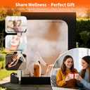 2 Person Sauna Box - Portable Sauna for Home with Upgraded 3L 1500W Steamer*2, Folding Chair*2 and Non-Slip Mat for Relaxation Spa, 5-Layer Waterproof & Insulated Steam Saunas Tent, 4.5 * 3 * 6ft, XL
