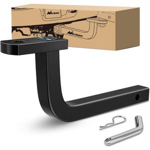 Nilight Trailer Hitch Ball Mount with 1/2" Hitch Pin Clip Fits 1-1/4 Inch Receiver 3,500 lbs 3/4 Inch Hole 5 Inch Rise,