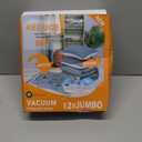 Vacuum Storage Bags Jumbo (12 x Jumbo),Plastic Packaging Bags,Space Saver Sealer Compression Bags for Blankets, Comforters, Pillows, Bedding,Clothes Storage