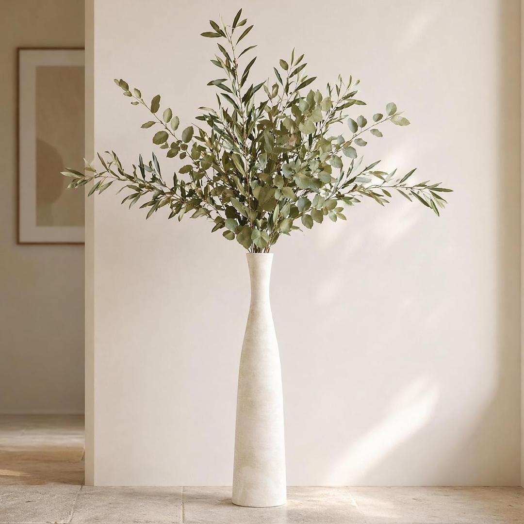 Ceramic Tall Floor Vase, 29" Terracotta Large Decorative Vases Home Decor