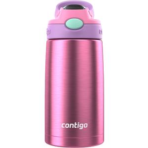 Contigo Autospout Water Bottle with Straw 13 oz Azalea/Pansy