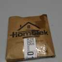 HOMOTEK 4 Pack 2-3/4 Inch Square Recessed Sliding Closet Door Finger Pulls, Diameter 2-3/8 Inch(60mm) Stainless Steel Flush Handles for Pocket Door, Bypass Barn Drawer Pulls(Black)