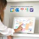 Skylight Calendar: 15-inch Wall Planner Digital Calendar & Chore Chart, Smart Touchscreen Interactive Display for Family Schedules Wall Mount Included, Great for Organizing Your 2025 Calendar, White