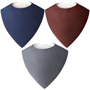 Kadamii Adult Bibs for Women and Men, Waterproof Washable Clothing Protectors, X-Large Absorbent Bandana Drool Bibs for Elderly, Special Needs Adults & Kids, Reusable Eating Bib, 3 Pack