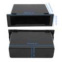Acouto Stereo Radio Storage Box, Car Dash Audio Radio Pocket 1Din Dashboard Organizer Auto Accessory Black