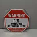 No Dumping Sign, No Public Use of Dumpster Sign, Violators Will Be Prosecuted, 2Pack-12"x12" Engineer Grade Rust Free Reflective Aluminum, Fade/Weather Resistant, UV Protected, Easy to Mount