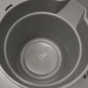 Winco Heavy-Duty Plastic Bucket/Utility Pail with Pour Spout, 10 Quarts, Gray