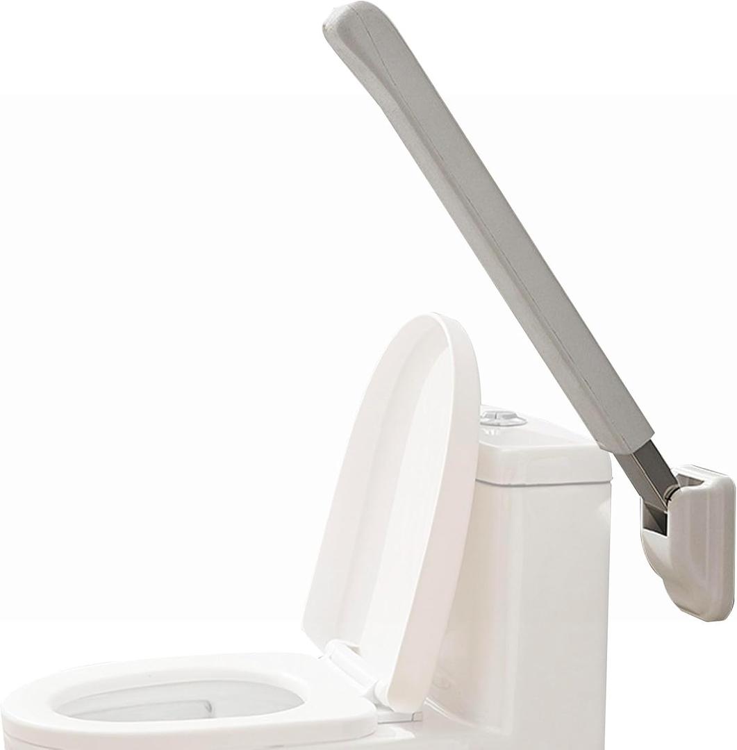 29.5 inch Grab Bar, Flip Up Grab Bar, Foldable Toilet Hand Rails for Seniors, Wall Mounted Toilet Handle for Safety Support, Non-Skid Folding Handrails